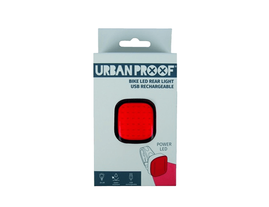 URBAN PROOF Oplaadbaar Fietslamp-Achterlicht