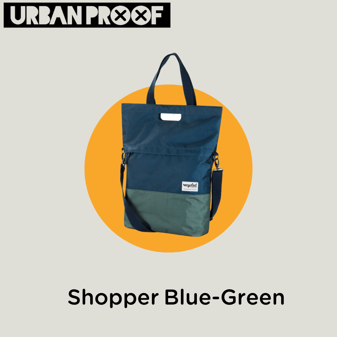 Urbanproof Shopper Bleu Green