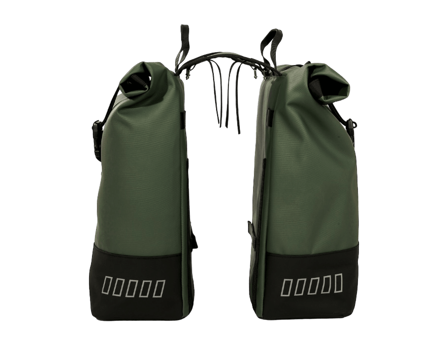 URBAN PROOF Dubbele Rolltop Bike Bag Green