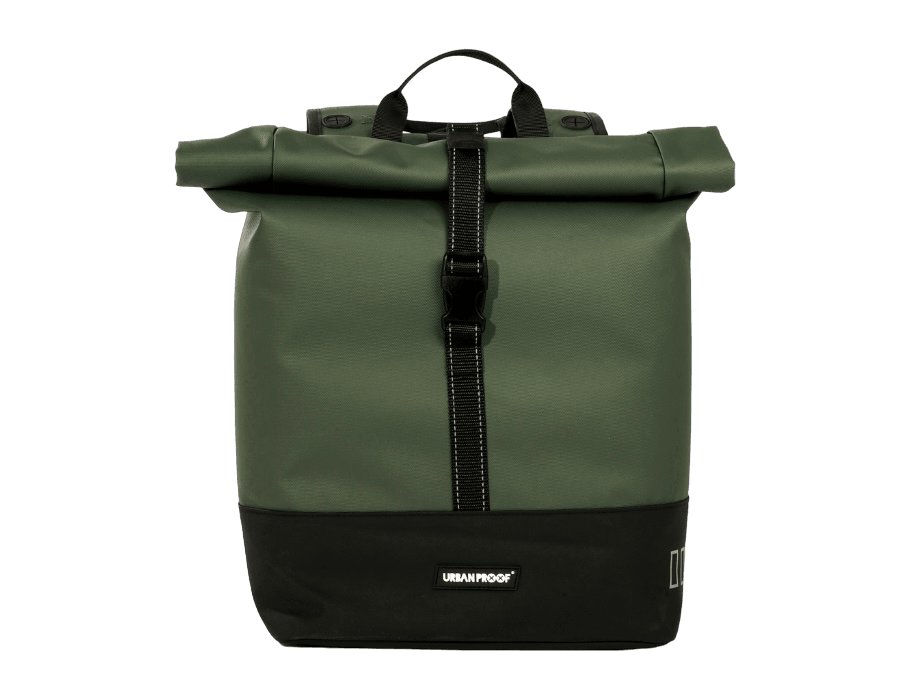 URBAN PROOF Dubbele Rolltop Bike Bag Green