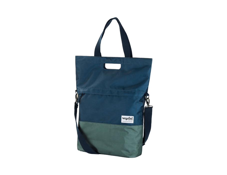 Urban Proof - Fietstas gerecyclede shopper - Blue Green