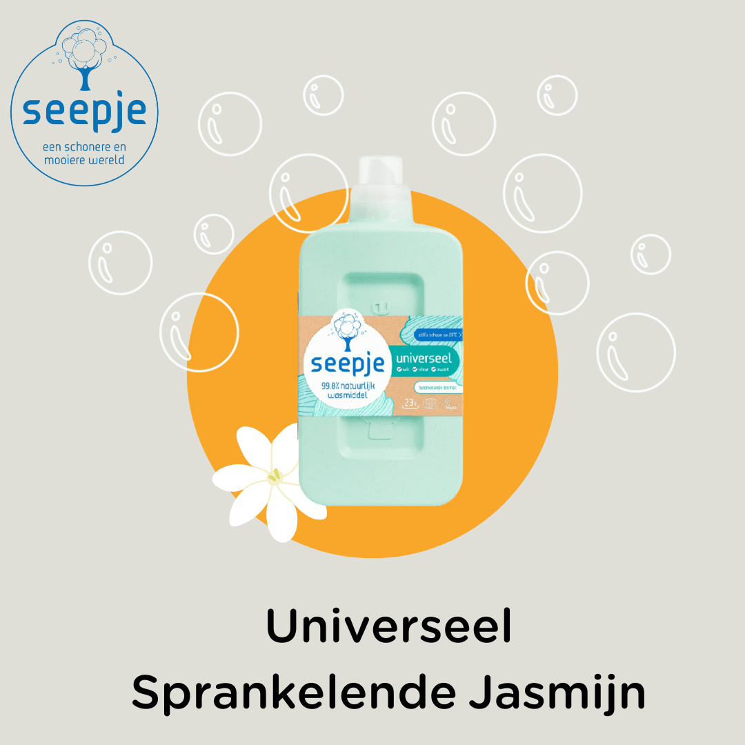 Seepje Vloeibaar Wasmiddel - Universeel - Sprankelende Jasmijn