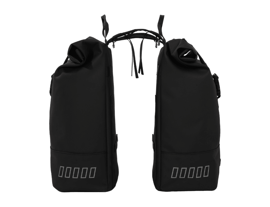 URBAN PROOF Double Rolltop Bike Bag Blac