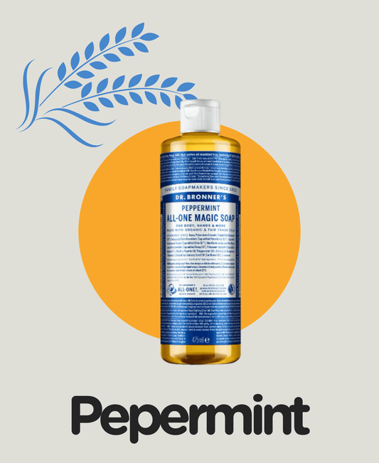 Dr. Bronner's Pepermunt Pure Castile vloeibare zeep