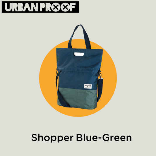 Urbanproof Shopper Bleu Green