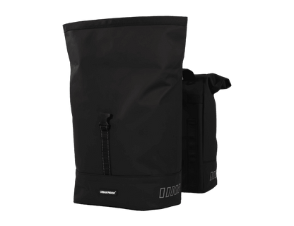 URBAN PROOF Double Rolltop Bike Bag Blac