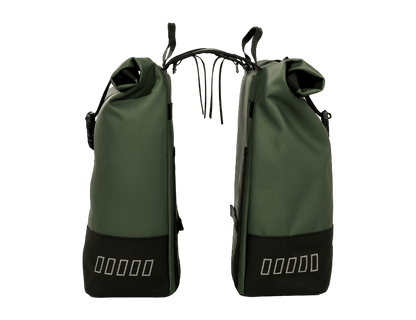 URBAN PROOF Dubbele Rolltop Bike Bag Green