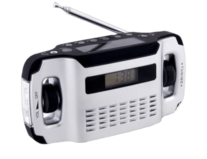 Powerplus: Radio-opwindbaar-zaklamp