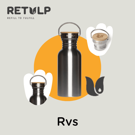 Retulp Urban Drinkfles: RVS