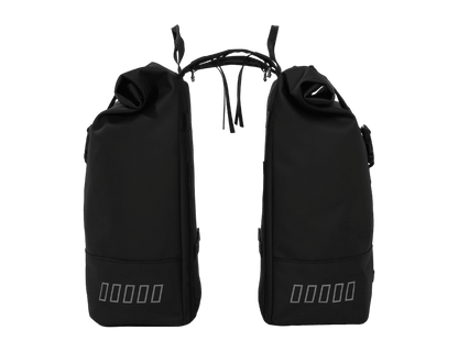 URBAN PROOF Double Rolltop Bike Bag Blac