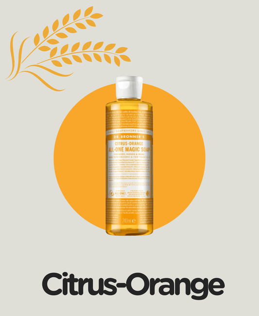 Dr. Bronner's Citrus-Orange Pure-Castile Vloeibare Zeep - Biologische Zeep