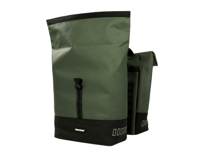 URBAN PROOF Dubbele Rolltop Bike Bag Green